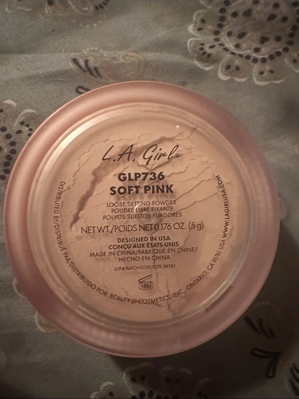 Pro Setting Brightening Loose Setting Powder — Pink